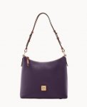 Dooney Pebble Grain Hobo Plum Wine ID-0WcT65os