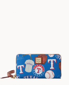 Dooney MLB Rangers Large Zip Around Wristlet Rangers ID-b7Wi8OdM