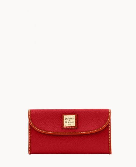 Dooney Pebble Grain Continental Clutch Red ID-0aZQWCiN - Click Image to Close