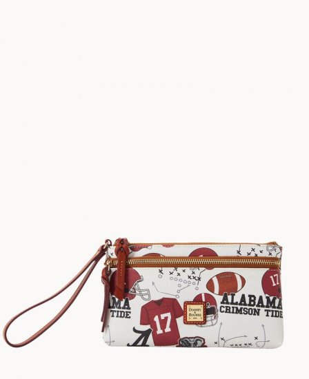 Dooney Collegiate University of Alabama Double Zip Wristlet University of Alabama ID-zdvorfFC - Click Image to Close