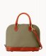 Dooney Pebble Grain Zip Zip Satchel Smoke ID-beovD8jA