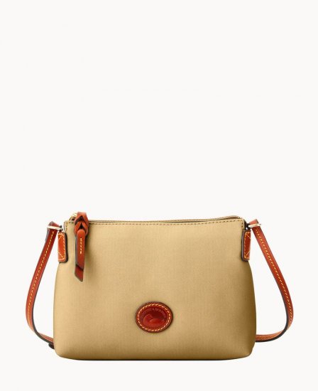 Dooney Nylon Crossbody Pouchette Khaki ID-2OkekjgO - Click Image to Close