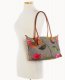 Dooney Roberta Pieri Flower Classic Sm Robertina Tote w Long Handle Taupe ID-dCEbCIBE