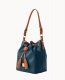 Dooney Wexford Leather Tasha Drawstring Midnight Blue ID-OJ62l8hB