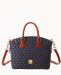 Dooney Gretta Domed Satchel Navy ID-OkiM52uk