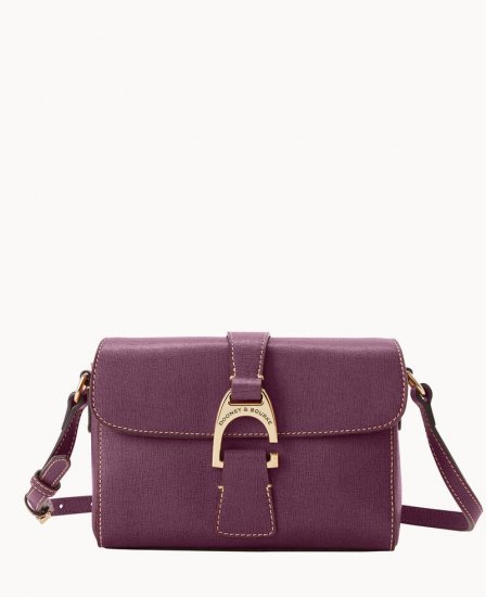 Dooney Saffiano Kyra Crossbody Plum Wine ID-Zaad0eG7 - Click Image to Close