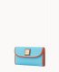 Dooney Pebble Grain Continental Clutch Sky Blue ID-w9vXsQMB