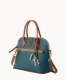 Dooney Pebble Grain Domed Satchel Teal ID-JYImefaf