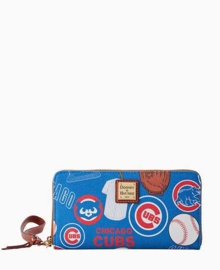 Dooney MLB Cubs Large Zip Around Wristlet Cubs ID-c33mO27W - Click Image to Close