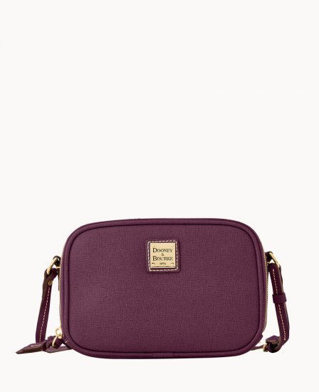 Dooney Saffiano Sawyer Plum Wine ID-O7RnlhUK - Click Image to Close