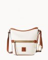 Dooney Pebble Grain Small Zip Sac White ID-2Qr42Ovi