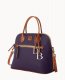 Dooney Pebble Grain Large Domed Satchel Plum Wine ID-5ocHxI15