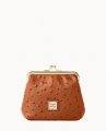 Dooney Ostrich Large Frame Purse Caramel ID-DTlNGDF7