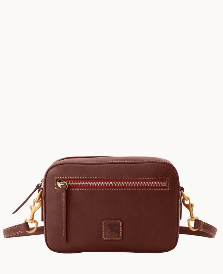 Dooney Florentine Camera Zip Crossbody Chestnut ID-7Iw1wBfl - Click Image to Close