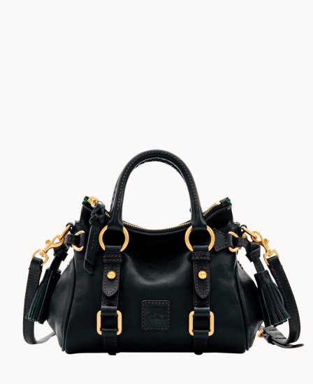 Dooney Florentine Nano Satchel Black Black ID-bWu0I9wp - Click Image to Close