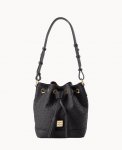 Dooney Ostrich Small Drawstring Black ID-JPfVpwq5