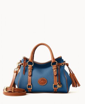 Dooney All Weather Leather 3.0 Satchel 30 Denim ID-cEolJuHB