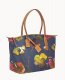 Dooney Roberta Pieri Flower Classic Large Robertina Tote Navy ID-WfeAEJnx