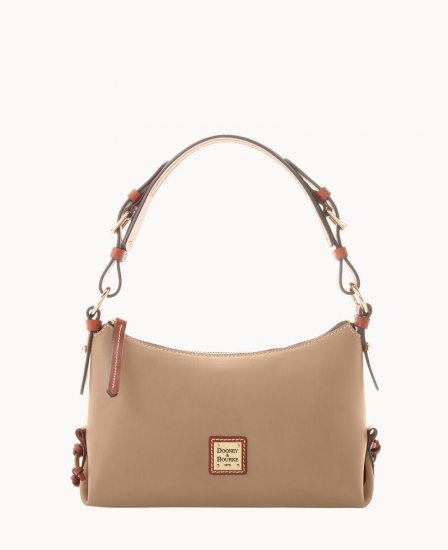 Dooney Penrose Hobo 25 Taupe ID-3kmz5W0y - Click Image to Close