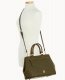 Dooney Saffiano Zip Satchel Olive ID-4TUNB1Wg