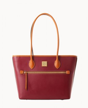 Dooney Wexford Leather Tote Mulberry ID-EuCGWOyf