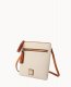 Dooney Pebble Grain Double Zip Tassel Crossbody Bone ID-mzmBsokN