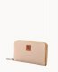 Dooney Pebble Grain Large Zip Around Wristlet Blush ID-bYZUGwsR