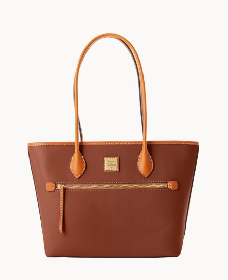 Dooney Wexford Leather Tote Natural ID-Pi8lpQft - Click Image to Close