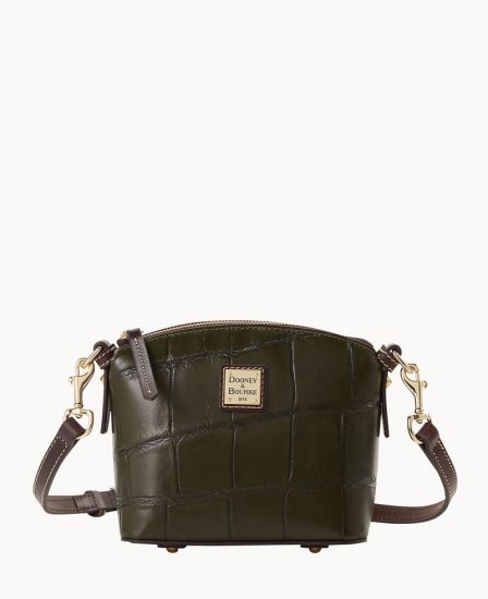 Dooney Denison Mini Domed Crossbody Olive ID-ANeEekBt - Click Image to Close