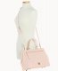 Dooney Saffiano Zip Satchel Blush ID-bekrh6F6