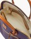 Dooney Pebble Grain Large Domed Satchel Plum Wine ID-5ocHxI15