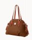 Dooney Pebble Grain Domed Satchel Bark ID-lKrto1ZX