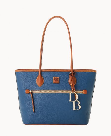 Dooney Pebble Grain Tote Jeans ID-LqctWWLt - Click Image to Close