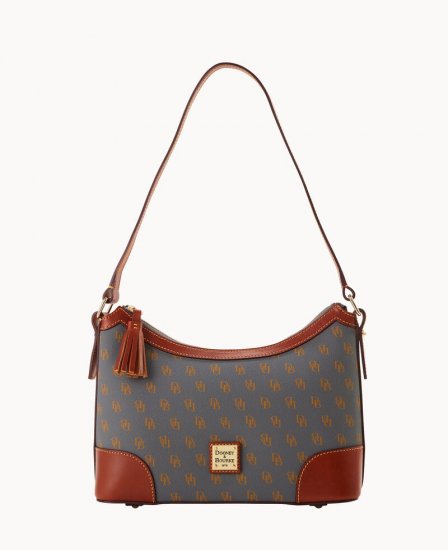 Dooney Gretta Large Shoulder Bag Slate ID-2eNFaINR - Click Image to Close