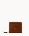 Dooney Florentine Small Zip Around Wallet Chestnut ID-af2S0bSm