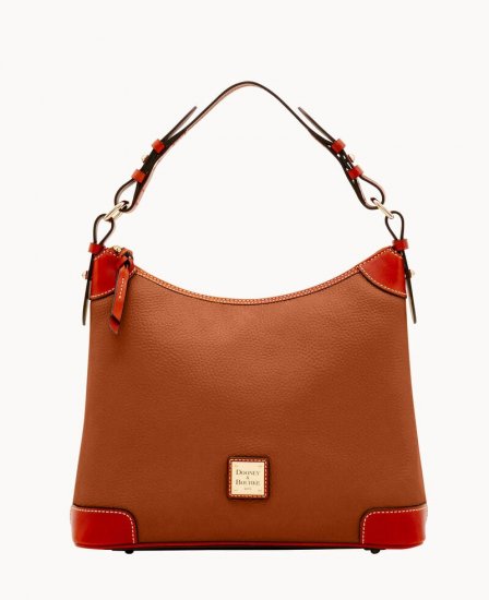 Dooney Pebble Grain Hobo Caramel ID-HbW0tbdP - Click Image to Close