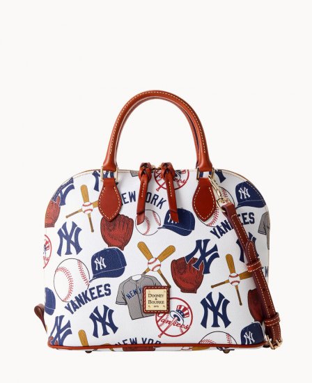 Dooney MLB Yankees Zip Zip Satchel YANKEES ID-yP19OJDp - Click Image to Close