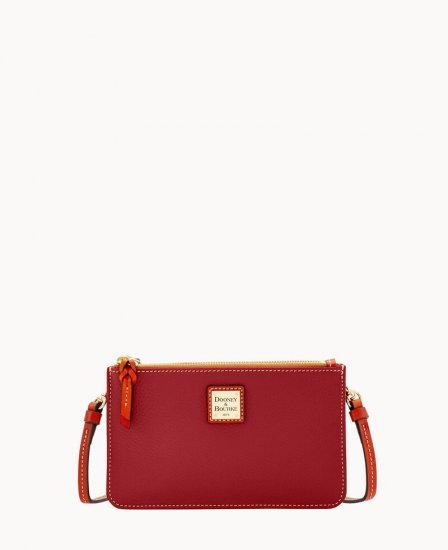 Dooney Pebble Grain Ella Crossbody Red ID-iRJuR83X - Click Image to Close