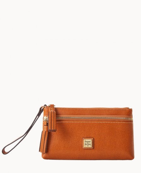 Dooney Saffiano Double Zip Wristlet Natural ID-ALTsMNYf - Click Image to Close