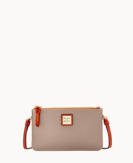 Dooney Pebble Grain Ella Crossbody Taupe ID-5rIhU29b - Click Image to Close