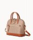 Dooney Ostrich Domed Zip Satchel Light Taupe ID-61lf1sfZ