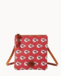 Dooney NFL Chiefs Small North South Top Zip Crossbody Chiefs ID-eKNV5Ppq