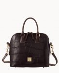 Dooney Denison Satchel Espresso ID-uvbgnsar