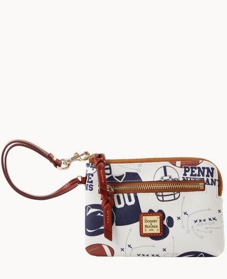 Dooney Collegiate Penn State Zip Around Wristlet PENN STATE ID-eIWP7wKd - Click Image to Close