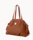 Dooney Pebble Grain Domed Satchel Caramel ID-7dFvf1KF