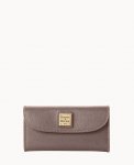 Dooney Saffiano Continental Clutch Taupe ID-kjm8S1Q9