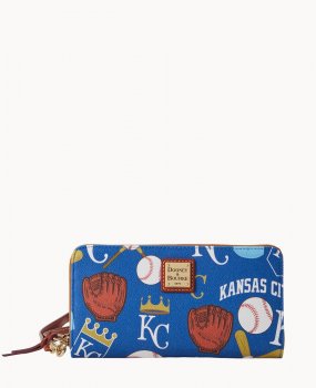 Dooney MLB Royals Large Zip Around Wristlet Royals ID-zRia8s8M