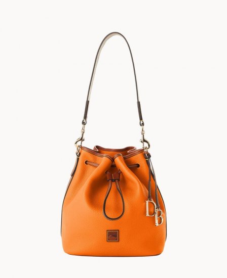 Dooney Pebble Grain Drawstring Clementine ID-Tzuhy45n - Click Image to Close