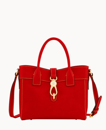 Dooney Florentine Amelie Tote Red ID-XOosX0bI - Click Image to Close