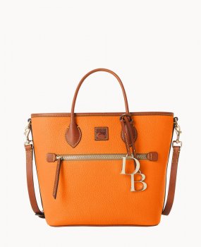 Dooney Pebble Grain Handle Tote Clementine ID-dIIHwcMr